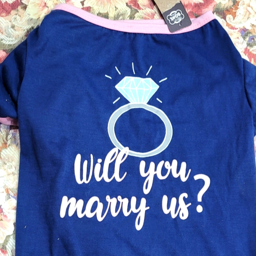 Marry Us Dog Shirt